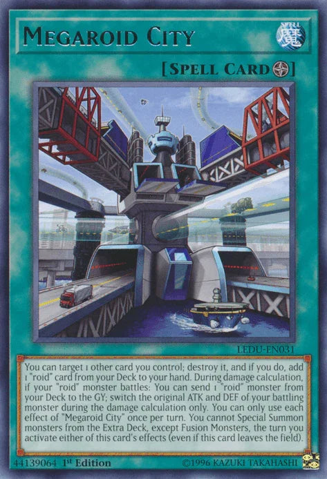 1st Edition, Field Spell, Legendary Duelists, Rare, Spell Megaroid City [LEDU-EN031] Rare - Trading Card World