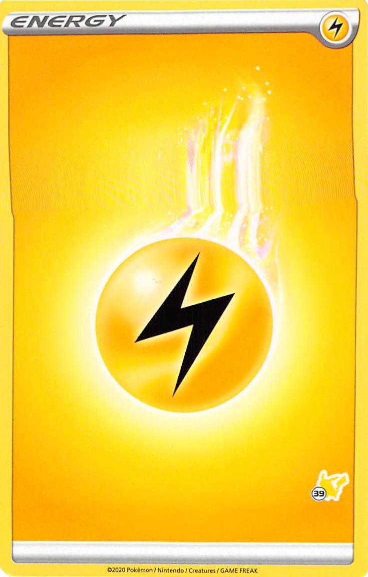 Battle Academy 2022, Common, Lightning, Normal Lightning Energy (Pikachu Stamp #39) [Battle Academy 2022] - Trading Card World