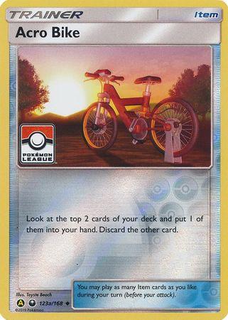 123a, Item, Promo, Reverse Holofoil, Sun & Moon: Celestial Storm Acro Bike (123a/168) (League Promo) [Sun & Moon: Celestial Storm] - Trading Card World