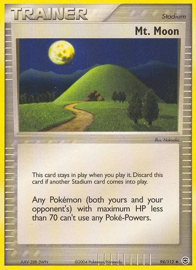 94, EX: FireRed & LeafGreen, Normal, Reverse Holofoil, Stadium, Uncommon Mt. Moon (94/112) [EX: FireRed & LeafGreen] - Trading Card World