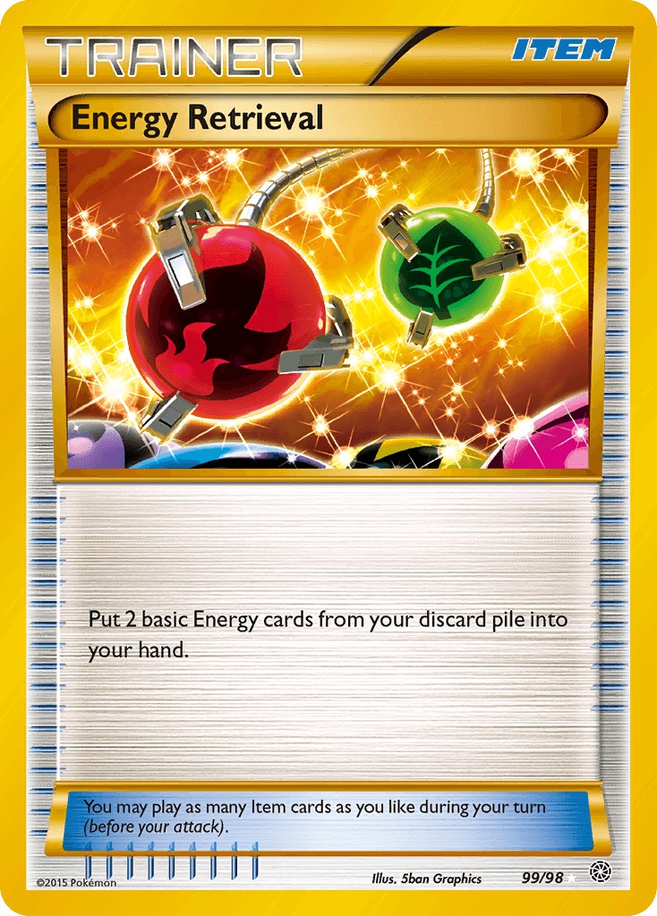 99, Holofoil, Item, Secret Rare, XY: Ancient Origins Energy Retrieval (99/98) [XY: Ancient Origins] - Trading Card World