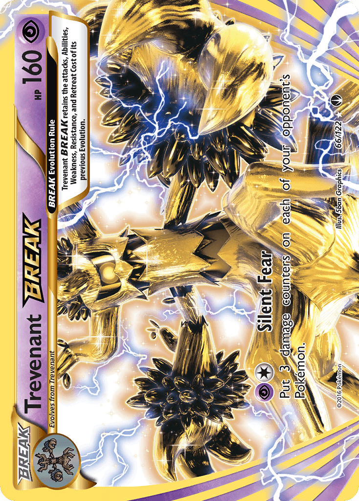 66, Holofoil, Psychic, Ultra Rare, XY: BREAKpoint Trevenant BREAK (66/122) [XY: BREAKpoint] - Trading Card World