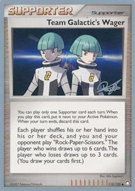 115, Normal, Supporter, Uncommon, World Championships 2008 Team Galactic's Wager (115/123) (Bliss Control - Paul Atanassov) [World Championships 2008] - Trading Card World