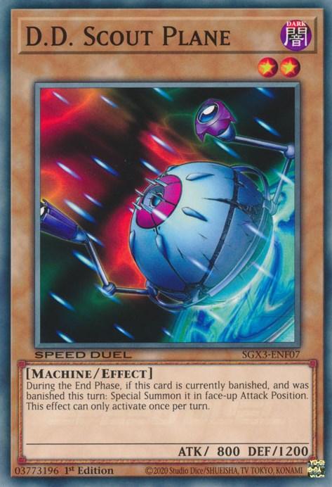 1st Edition, Common, Dark, Effect Monster, Machine, Speed Duel GX: Duelists of Shadows D.D. Scout Plane [SGX3-ENF07] Common - Trading Card World