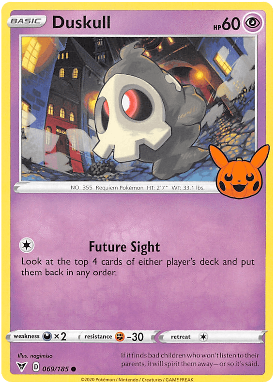069, Darkness [x2], Fighting [-30], Normal, Promo, Psychic, Trick or Trade 2023 Duskull (069/185) [Trick or Trade 2023] - Trading Card World