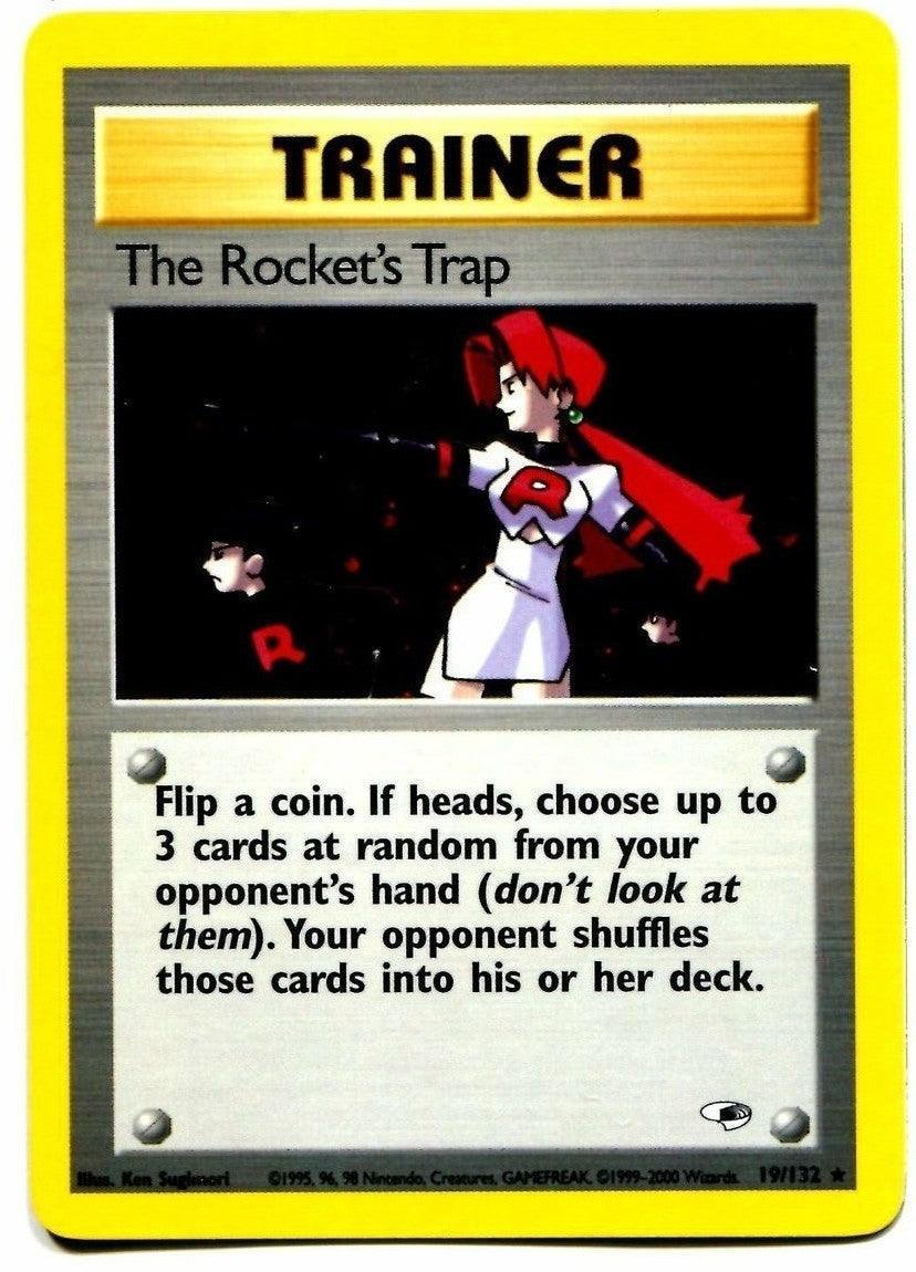 19, Gym Heroes Unlimited, Holo Rare, Holofoil, Item The Rocket's Trap (19/132) [Gym Heroes Unlimited] - Trading Card World