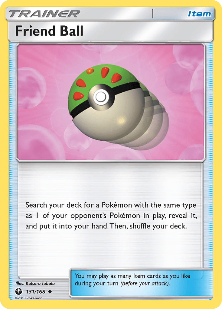 131, Item, Normal, Reverse Holofoil, Sun & Moon: Celestial Storm, Uncommon Friend Ball (131/168) [Sun & Moon: Celestial Storm] - Trading Card World