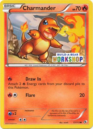 17, Black & White: Legendary Treasures, Fire, Normal, Promo, Water[×2] Charmander (17/113) (Build A Bear Workshop Exclusive) [Black & White: Legendary Treasures] - Trading Card World