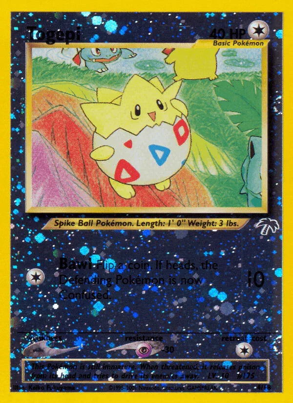 Colorless, Promo, Psychic[-30], Reverse Holofoil, Southern Islands Togepi (4/18) [Southern Islands] - Trading Card World