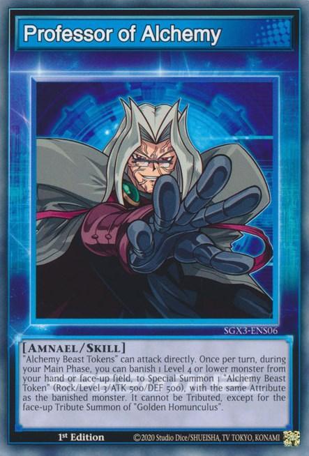 1st Edition, Common, Skill, Speed Duel GX: Duelists of Shadows Professor of Alchemy [SGX3-ENS06] Common - Trading Card World