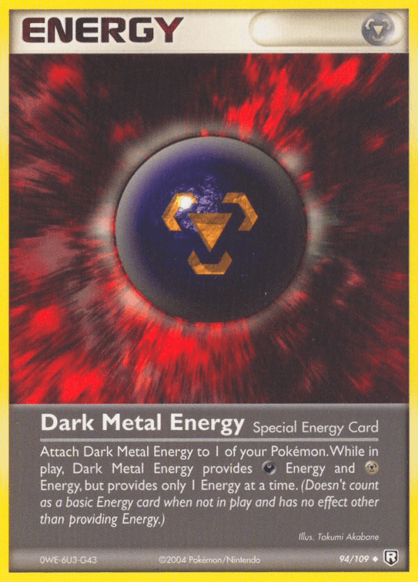 94, EX: Team Rocket Returns, Normal, Special Energy, Uncommon Dark Metal Energy (94/109) [EX: Team Rocket Returns] - Trading Card World
