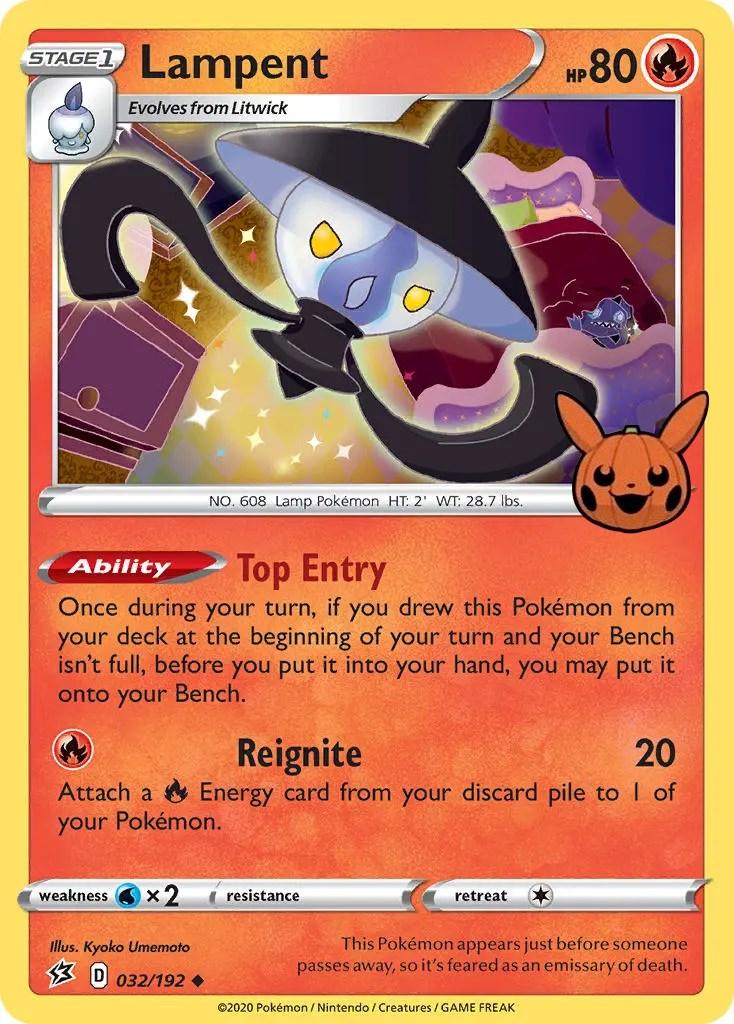 032, Fire, Normal, Promo, Trick or Trade, Water [x2] Lampent (032/192) [Trick or Trade] - Trading Card World