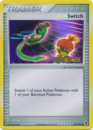 83, Common, EX: Dragon Frontiers, Item, Reverse Holofoil Switch (83/101) (Stamped) [EX: Dragon Frontiers] - Trading Card World