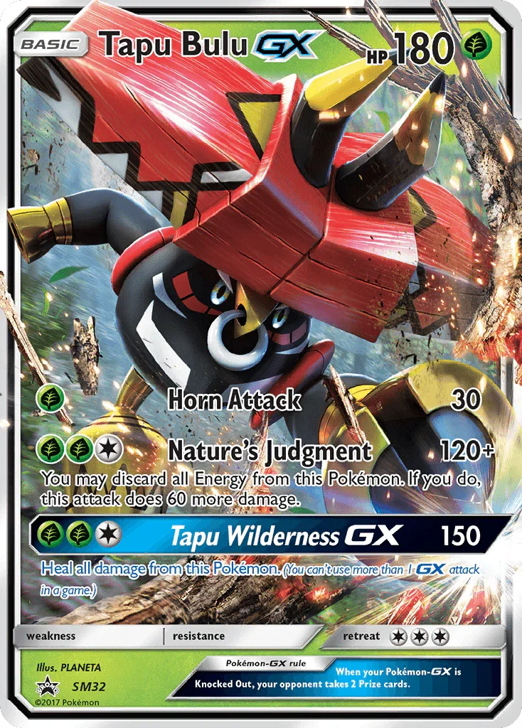 Black Star Promo, Grass, Holofoil, SM32, Sun & Moon: Black Star Promos Tapu Bulu GX (SM32) [Sun & Moon: Black Star Promos] - Trading Card World