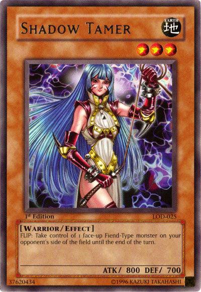 1st Edition, Earth, Effect Monster, Legacy of Darkness, Rare, Unlimited, Warrior Shadow Tamer [LOD-025] Rare - Trading Card World