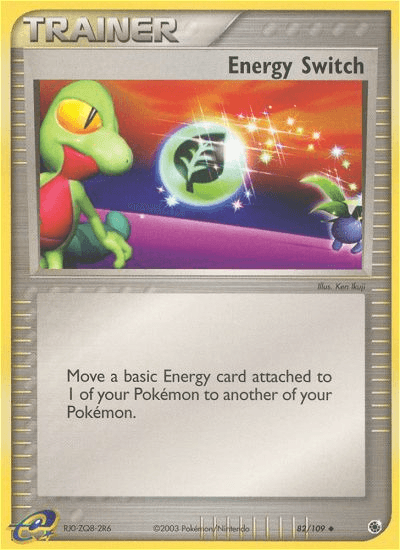 82, EX: Ruby & Sapphire, Item, Normal, Reverse Holofoil, Uncommon Energy Switch (82/109) [EX: Ruby & Sapphire] - Trading Card World