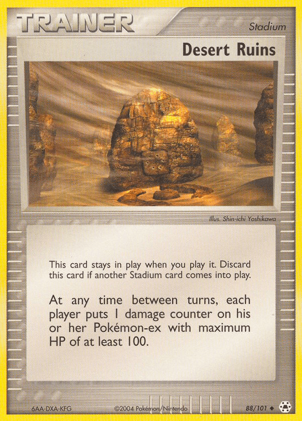 88, EX: Hidden Legends, Normal, Reverse Holofoil, Stadium, Uncommon Desert Ruins (88/101) [EX: Hidden Legends] - Trading Card World