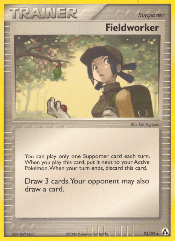 73, EX: Legend Maker, Normal, Supporter, Uncommon Fieldworker (73/92) [EX: Legend Maker] - Trading Card World