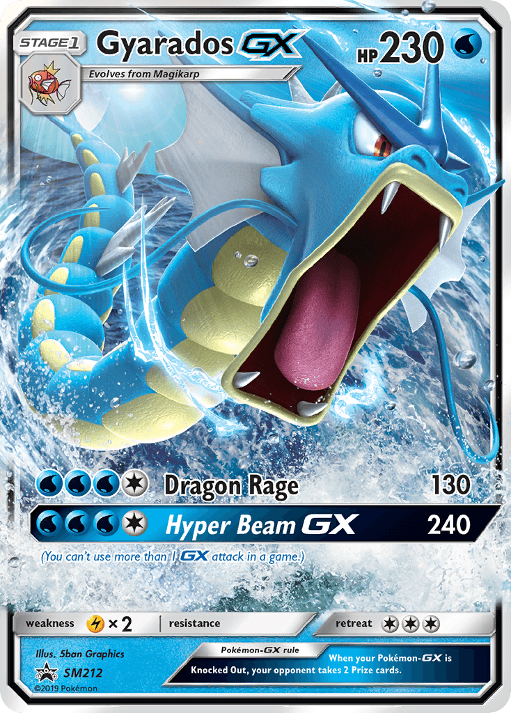 Black Star Promo, Holofoil, Lightning[×2], SM212, Sun & Moon: Black Star Promos, Water Gyarados GX (SM212) [Sun & Moon: Black Star Promos] - Trading Card World