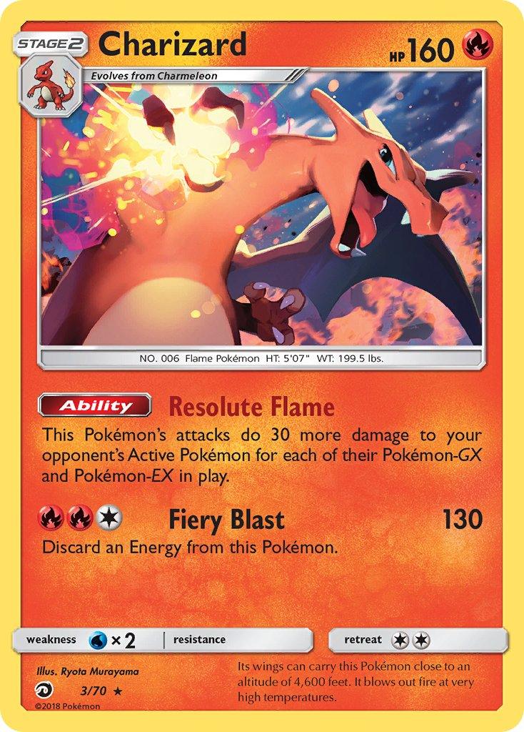 Fire, Normal, Rare, Sun & Moon: Dragon Majesty, Water[×2] Charizard (3/70) (Let's Play, Eevee) (Theme Deck Exclusive) [Sun & Moon: Dragon Majesty] - Trading Card World