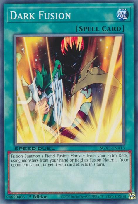 1st Edition, Common, Normal Spell, Speed Duel GX: Duelists of Shadows, Spell Dark Fusion [SGX3-ENA13] Common - Trading Card World