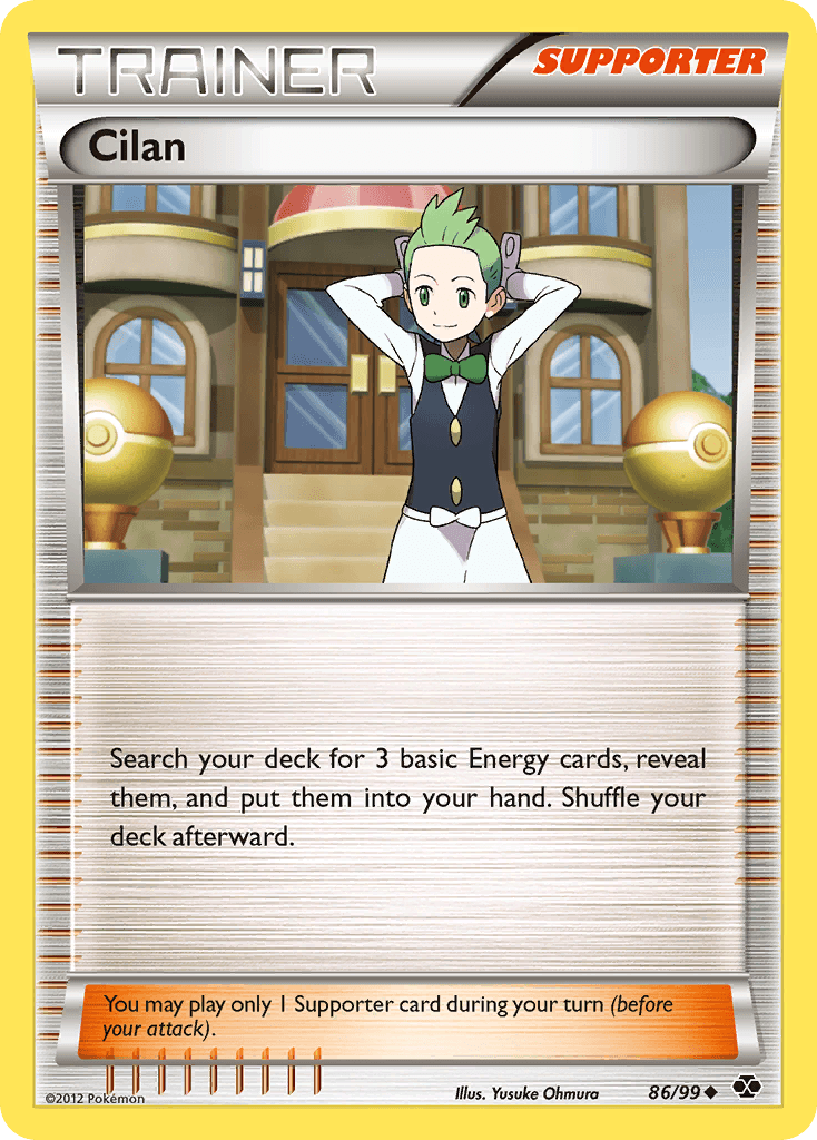 86, Black & White: Next Destinies, Normal, Reverse Holofoil, Supporter, Uncommon Cilan (86/99) [Black & White: Next Destinies] - Trading Card World