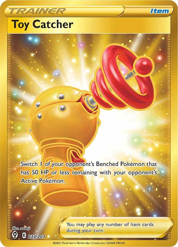 233, Holofoil, Item, Secret Rare, Sword & Shield: Evolving Skies Toy Catcher (233/203) [Sword & Shield: Evolving Skies] - Trading Card World
