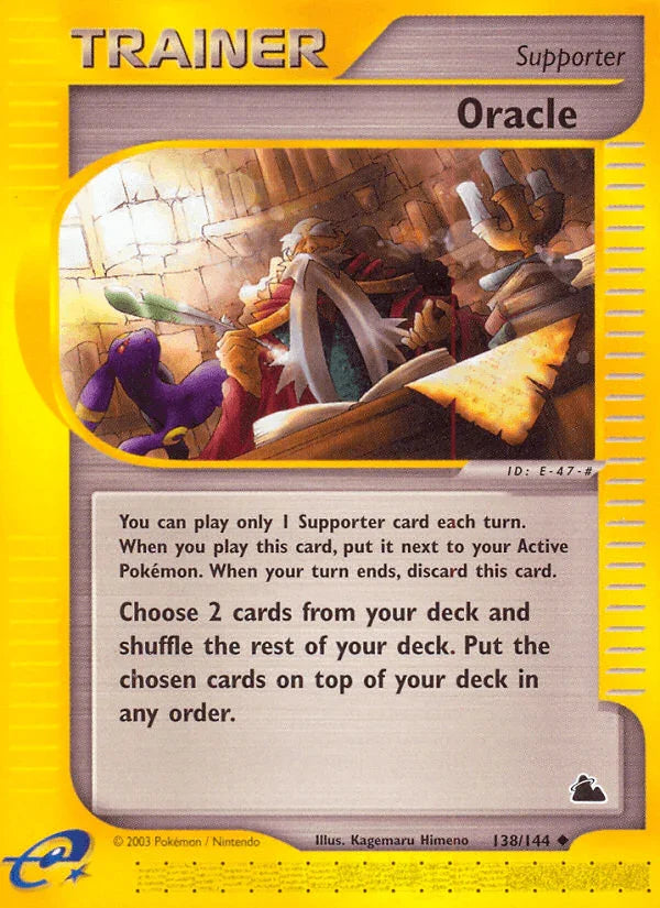 138, Normal, Reverse Holofoil, Skyridge, Supporter, Uncommon Oracle (138/144) [Skyridge] - Trading Card World