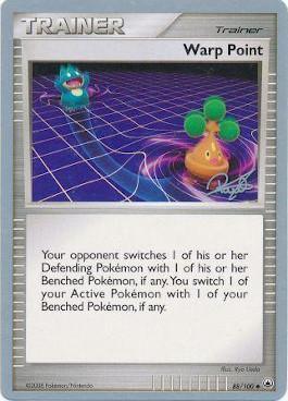 88, Normal, Trainer, Uncommon, World Championships 2008 Warp Point (88/100) (Bliss Control - Paul Atanassov) [World Championships 2008] - Trading Card World
