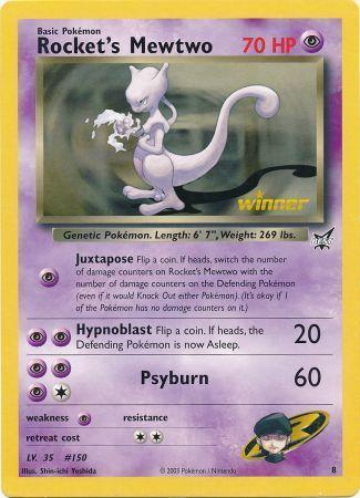 Best of Promos, Holofoil, Promo, Psychic, Psychic[×2] Rocket's Mewtwo (8) (Jumbo Card) [Best of Promos] - Trading Card World