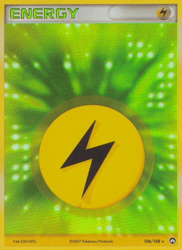 106, Energy, EX: Power Keepers, Holo Rare, Holofoil Lightning Energy (106/108) [EX: Power Keepers] - Trading Card World