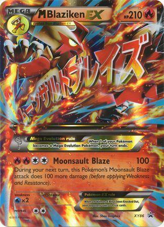 Fire, Holofoil, Promo, Water[x2], XY86, XY: Black Star Promos M Blaziken EX (XY86) (Jumbo Card) [XY: Black Star Promos] - Trading Card World