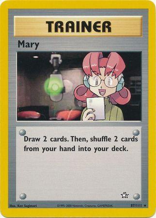 87, Neo Genesis Unlimited, Normal, Rare, Trainer Mary (87/111) [Neo Genesis Unlimited] - Trading Card World