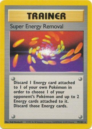 79, Base Set Unlimited, Normal, Rare, Trainer Super Energy Removal (79/102) [Base Set Unlimited] - Trading Card World