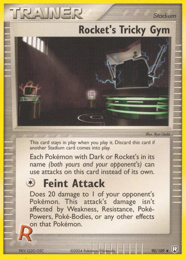 90, EX: Team Rocket Returns, Normal, Stadium, Uncommon Rocket's Tricky Gym (90/109) [EX: Team Rocket Returns] - Trading Card World