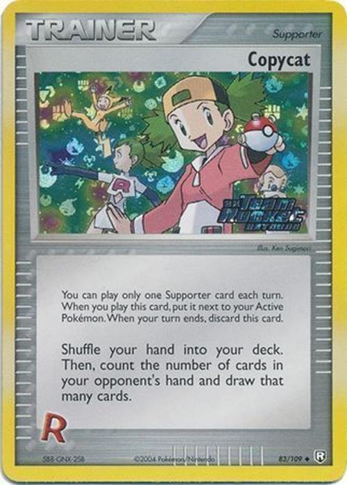 83, EX: Team Rocket Returns, Reverse Holofoil, Supporter, Uncommon Copycat (83/109) (Stamped) [EX: Team Rocket Returns] - Trading Card World