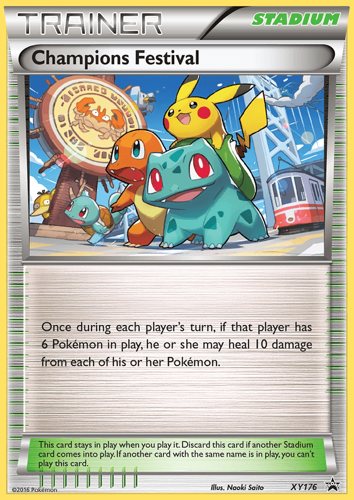 Normal, Promo, Stadium, XY176, XY: Black Star Promos Champions Festival (XY176) [XY: Black Star Promos] - Trading Card World