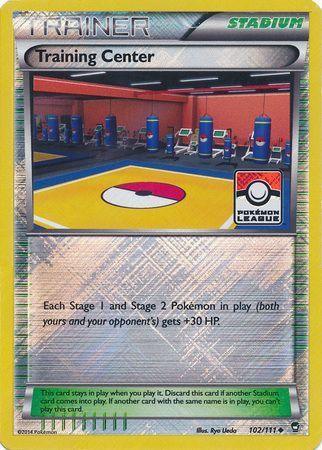 102, Promo, Reverse Holofoil, Stadium, XY: Furious Fists Training Center (102/111) (League Promo) [XY: Furious Fists] - Trading Card World