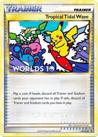 HeartGold & SoulSilver: Black Star Promos, HGSS18, Item, Normal, Promo Tropical Tidal Wave (HGSS18) (Top 16) [HeartGold & SoulSilver: Black Star Promos] - Trading Card World