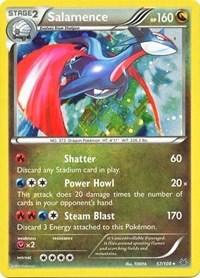 57, Dragon, Holo Rare, Holofoil, XY: Roaring Skies, Yx2 Salamence (57/108) (Cosmos Holo) (Blister Exclusive) [XY: Roaring Skies] - Trading Card World