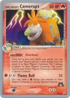 19, Fire, Normal, Rare, Water[×2], World Championships 2004 Team Magma's Camerupt (19/95) (Magma Spirit - Tsuguyoshi Yamato) [World Championships 2004] - Trading Card World