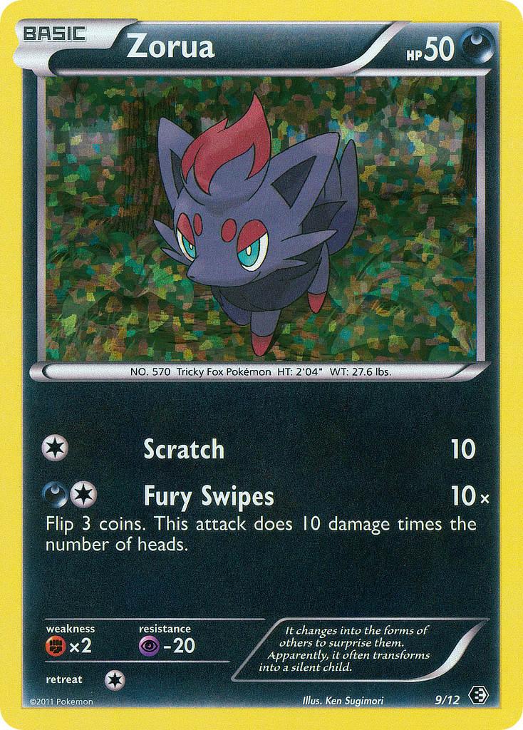 Darkness, Fighting[×2], Holofoil, McDonald's Promos: 2011 Collection, Promo, Psychic[-20] Zorua (9/12) [McDonald's Promos: 2011 Collection] - Trading Card World