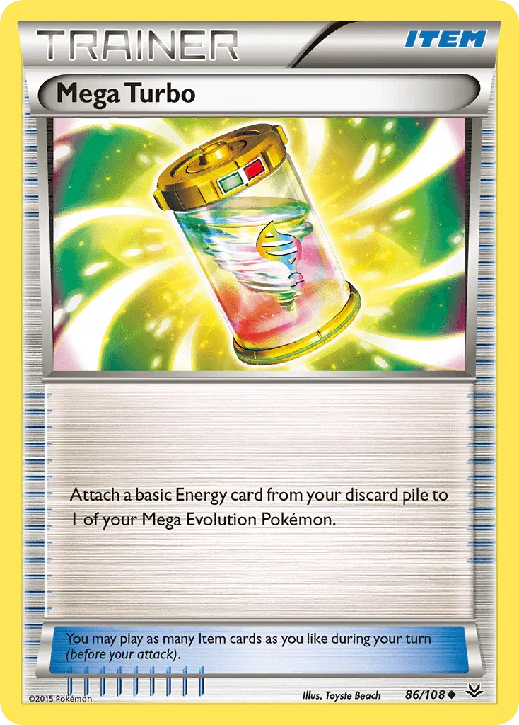 86, Item, Normal, Reverse Holofoil, Uncommon, XY: Roaring Skies Mega Turbo (86/108) [XY: Roaring Skies] - Trading Card World