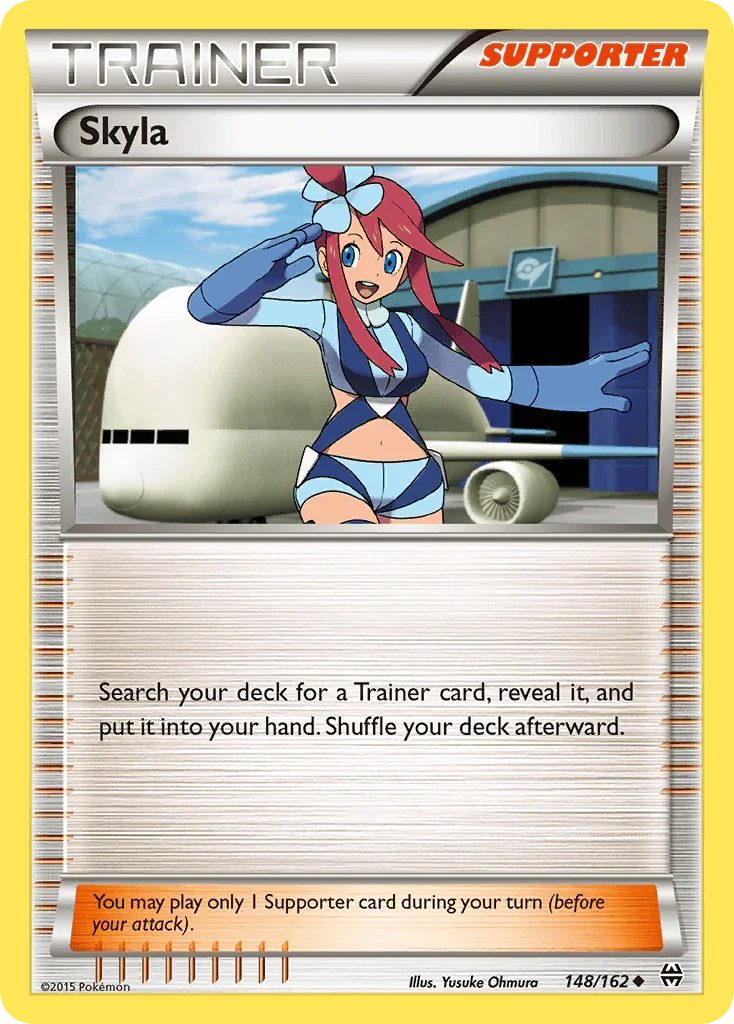 148, Normal, Reverse Holofoil, Supporter, Uncommon, XY: BREAKthrough Skyla (148/162) [XY: BREAKthrough] - Trading Card World