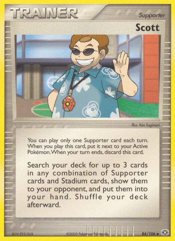 84, EX: Emerald, Normal, Supporter, Uncommon Scott (84/106) [EX: Emerald] - Trading Card World