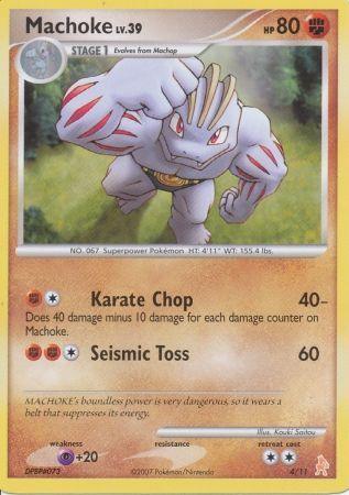 Diamond & Pearl: Trainer Kit - Lucario, Fighting, Normal, Promo, Psychic[+20] Machoke (4/11) [Diamond & Pearl: Trainer Kit - Lucario] - Trading Card World