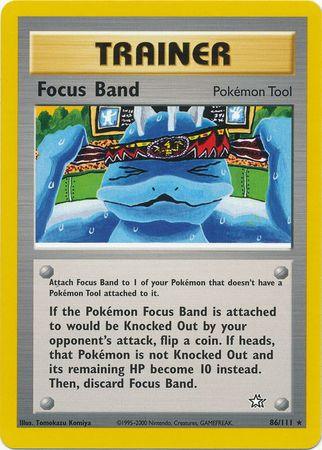 86, Item, Neo Genesis Unlimited, Normal, Rare Focus Band (86/111) [Neo Genesis Unlimited] - Trading Card World
