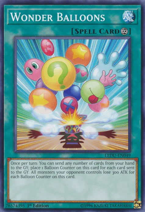 1st Edition, Common, Continuous Spell, Legendary Duelists, Spell Wonder Balloons [LEDU-EN049] Common - Trading Card World