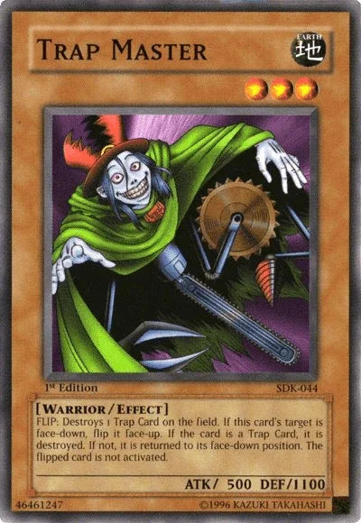 1st Edition, Common, Earth, Effect Monster, Starter Deck: Kaiba, Unlimited, Warrior Trap Master [SDK-044] Common - Trading Card World