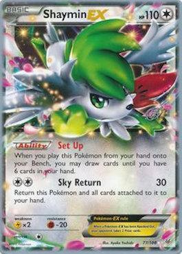 77, Colorless, Fighting[-20], Lightning[×2], Normal, Ultra Rare, World Championships 2015 Shaymin EX (77/108) (The Flying Hammer - Rowan Stavenow) [World Championships 2015] - Trading Card World